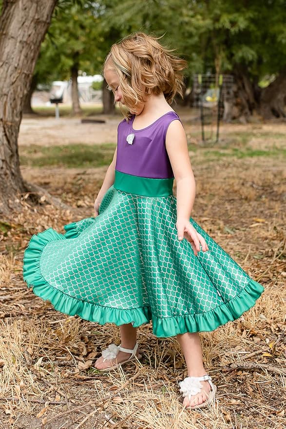 Little Adventures Mermaid Princess Twirl Dress