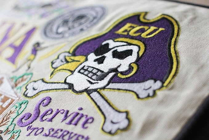 Catstudio East Carolina University Collegiate Embroidered Decorative Throw Pillow