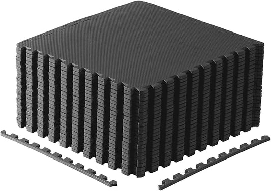 CAP Puzzle Exercise Mats | 1/2” Thick EVA Interlocking Foam Tiles for Home Gym Flooring | Multiple Options