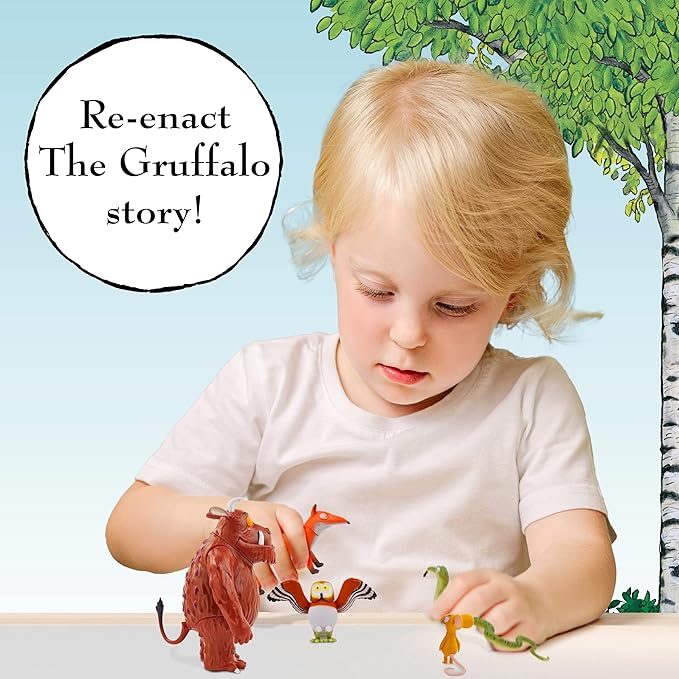 WOW! PODS Stuff The Gruffalo Story Time Family Pack Mini Play Figures | Official Toy Characters Set from The Julia Donaldson and Axel Scheffler Childrens Books and Films
