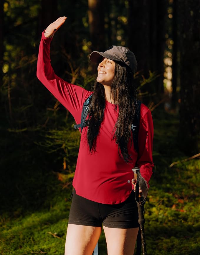 Women's Sun Shirts UPF 50+ Long Sleeve UV Protection Shirt Lightweight Quick Dry Workout Hiking Tops for Women