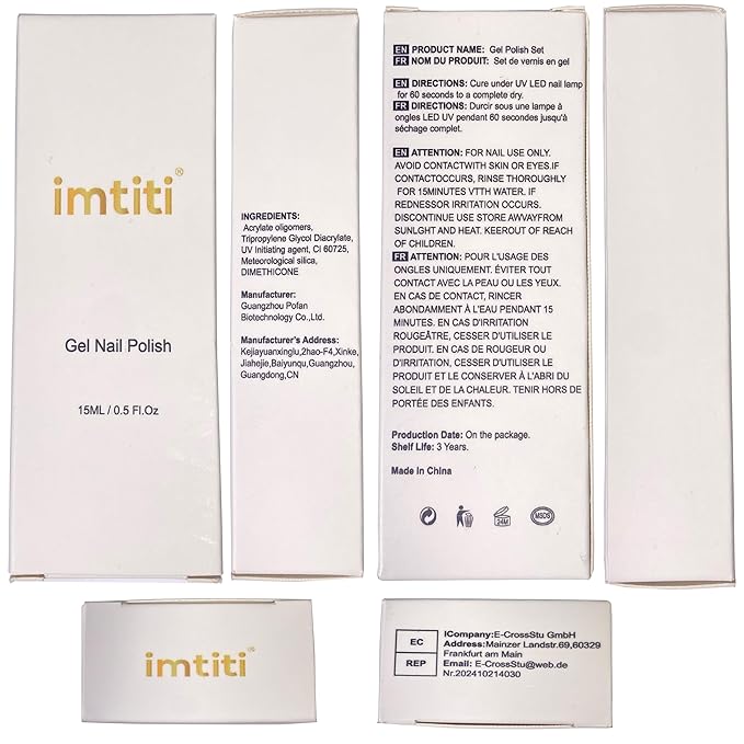 Imtiti Glitter Gel Nail Polish - 1 Pcs, 0.5 Fl Oz Hot Pink Glitter Gel Polish, Soak Off LED & UV Ready, DIY Nail Art Kit for Women & Girls
