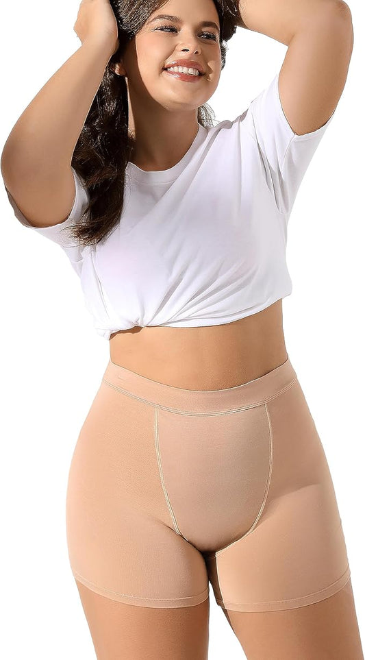 Goat Union 2" Period Underwear Boxer Briefs Boy-shorts, Organic Cotton Lining, Hi-Waisted & Heavy Flow