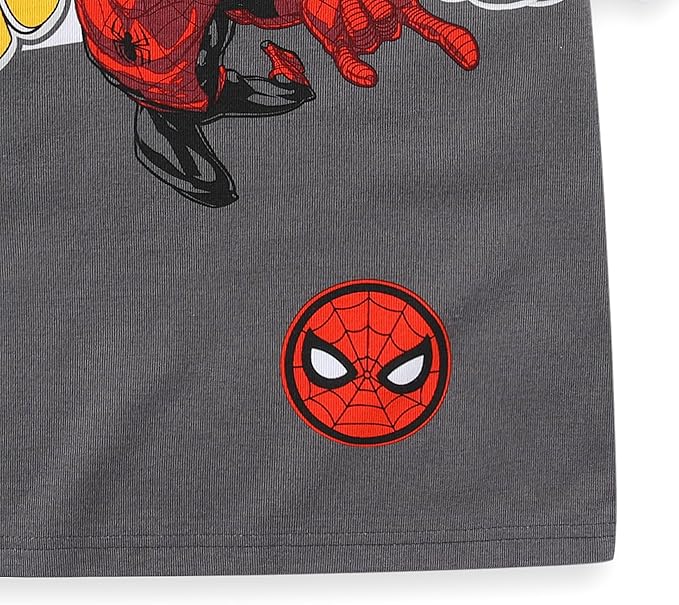 Marvel Spider-Man Boys 2 Piece Short Sleeve T-Shirt and Shorts Set for Toddler and Big Kids
