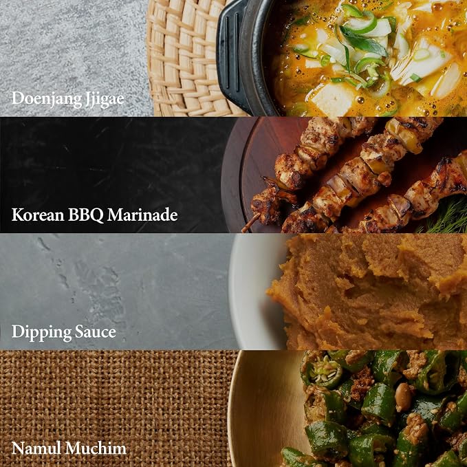 Wang Korean Traditional Doenjang, Authentic Fermented Soybean Paste | Korean Pantry Staple for Doenjang Jjigae, Ssamjang & Korean BBQ Marinades, 1.1 Pound