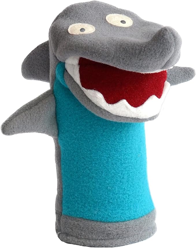 Cate & Levi Shark Hand Puppet with Moveable Mouth