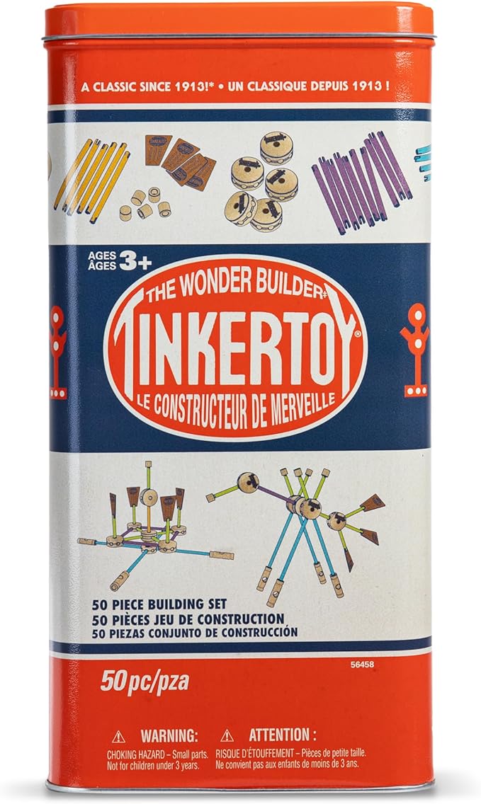 Retro Building Set Tin - 50 Pieces