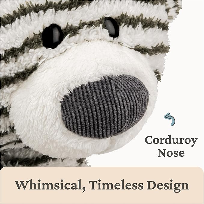 GUND Toothpick Stripes, Teddy Bear Stuffed Animal for Ages 1 and Up, Black/White, 15”
