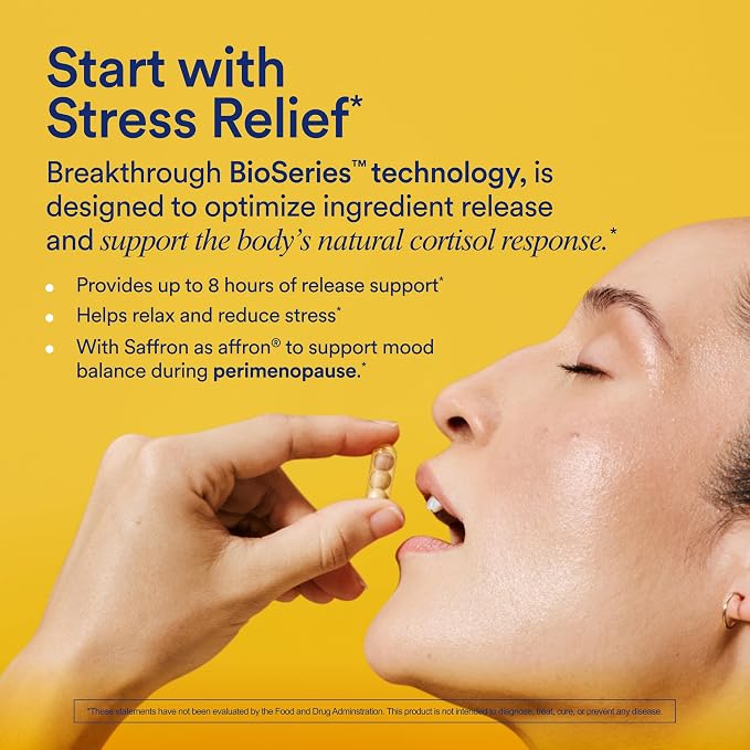 Ritual Stress Relief Supplement - Ashwagandha, L-Theanine, & Saffron - Helps Reduce Stress, Manage Cortisol, Promotes Calm, Relaxation* - All Day Support* - Vegan - Citrus - 30 Capsules - 30 Servings