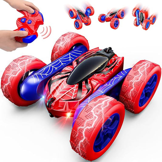 Toys for Boys 4-6,360° Rotating 2.4GHz Fast Stunt Rechargeable 4WD Remote Control Car Boy Toys for Age 4-6 5-7 6-8,Outdoor Toy RC Car Gifts for Birthday Chritmas Halloween Easter Boys Girls