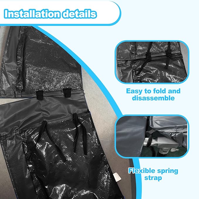 Trampoline Pad Replacement, 10/12/14/15/16FT Trampoline Spring Cover, No-Hole for Pole Waterproof Trampoline Safety Pad, Trampoline Replacement Parts & Accessories
