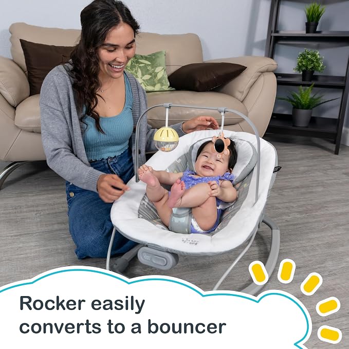 Smart Steps® My First Rocker 2 Bouncer, Two of a Kind Grey
