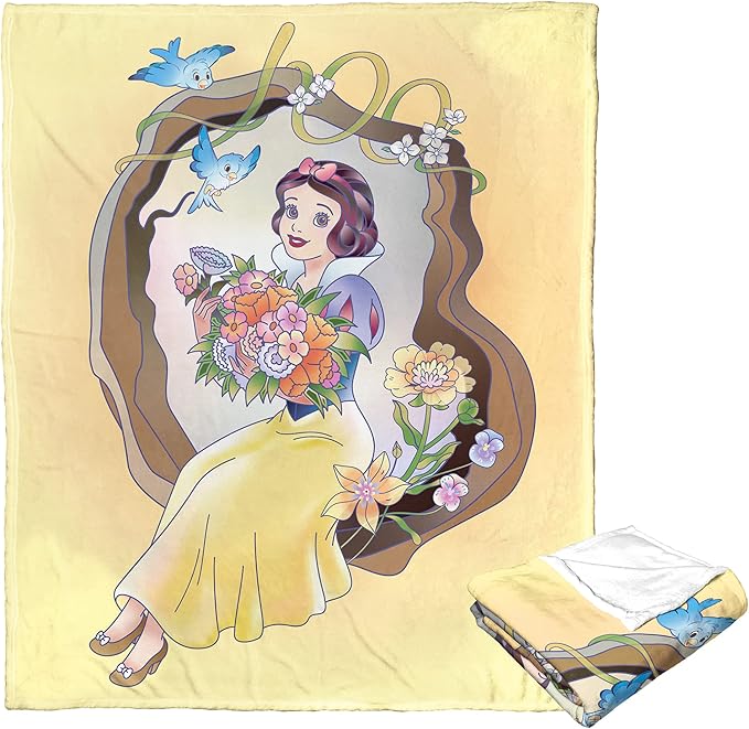 Northwest Disney 100 Silk Touch Throw Blanket, 50" x 60", Celebration Snow White