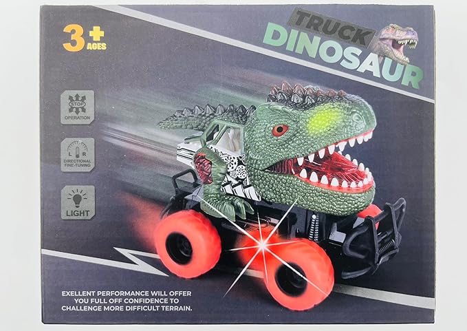 Dinosaur Toys Remote Control Car for Kids 3-7, Dino RC Car for Toddler Kids Toys Age 3 4 5 6 7 Boys and Girls Christmas Birthday Gift