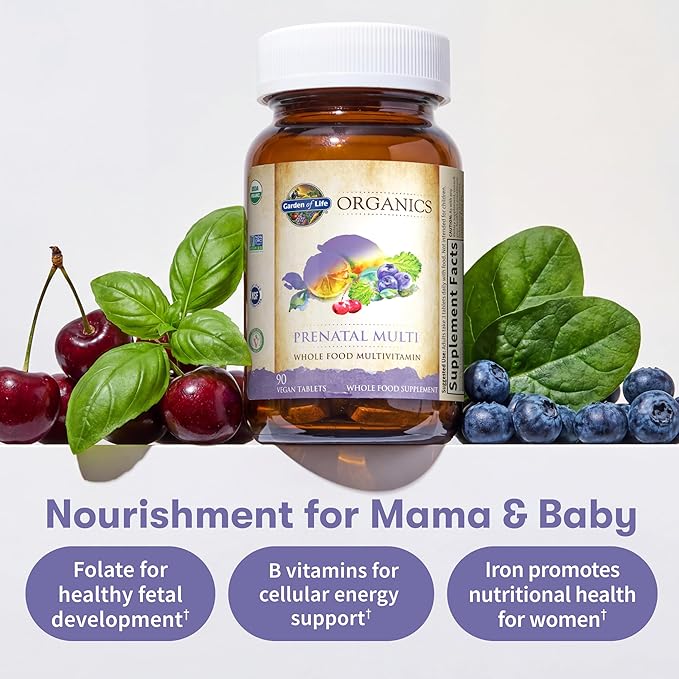 Garden of Life Organics, Prenatal Multi, 90 Vegan Tablets