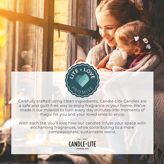 Candle-lite Essential Elements Scented Candles, Palo Santo & Oud Wood, 14.75 oz Jar, Proudly Poured in the USA, Aromatherapy, 3-Wick with 45 Hours of BurnTime, Perfect for Creating a Relaxing Ambiance