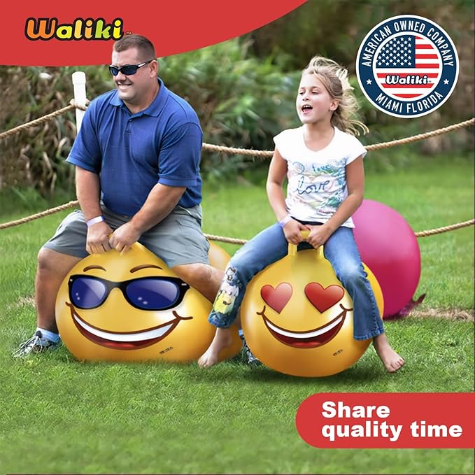 WALIKI Hopper Ball Party Pack | Set of 10 Bouncy Balls for 3 4 5 6 Year Olds | Fun Outdoor Birthday Games & Party Favors