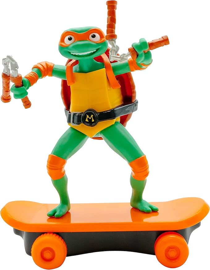 Teenage Mutant Ninja Turtles 5" Sewer Shredders Movie Edition Michelangelo Ages 3+ Shredding Action Figure