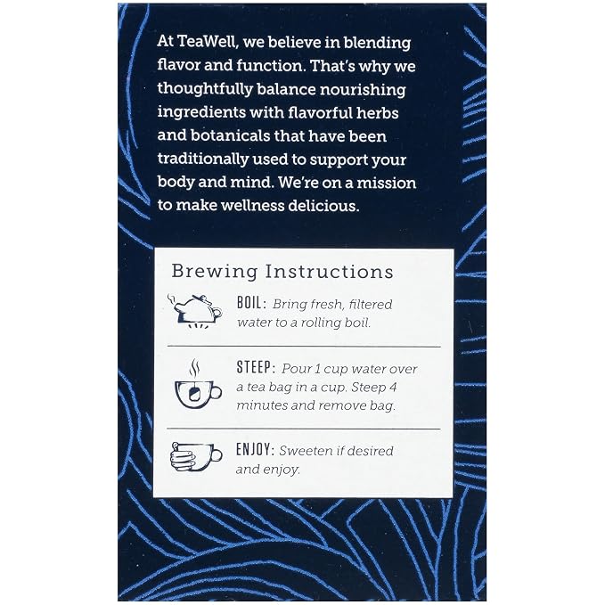 Celestial Seasonings TeaWell Herbal Tea, Daily Wellness, Organic Turmeric Spice, 12 Count
