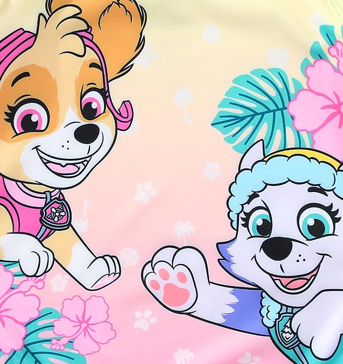 Paw Patrol Nickelodeon Skye Everest Girls Swimsuit UPF 50+ One Piece Bathing Suit for Toddler and Big Kids