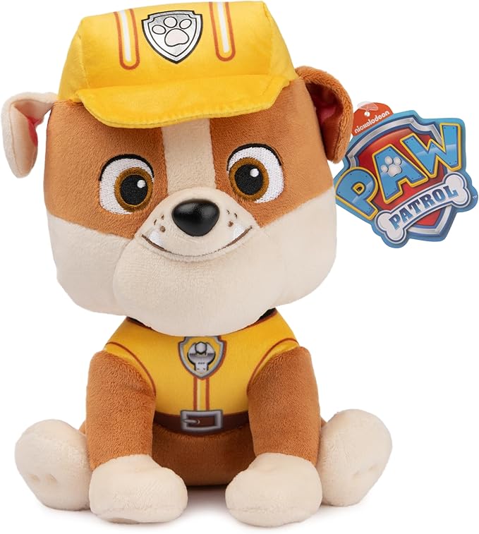 GUND PAW Patrol Rubble in Signature Construction Uniform for Ages 1 and Up, 9" (Styles May Vary)