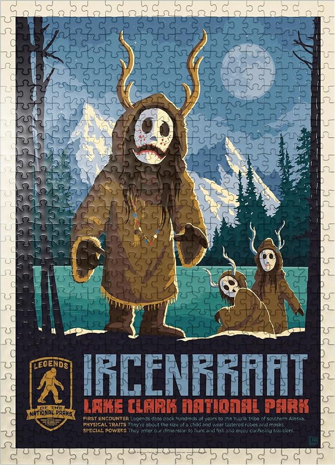 MyPuzzle Legends of The National Parks: Lake Clark's Ircenrraat - Premium 500 Piece Jigsaw Puzzle for Adults