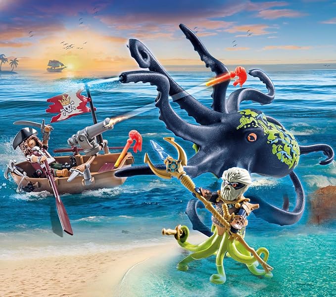 Playmobil Pirates: Battle with The Giant Octopus