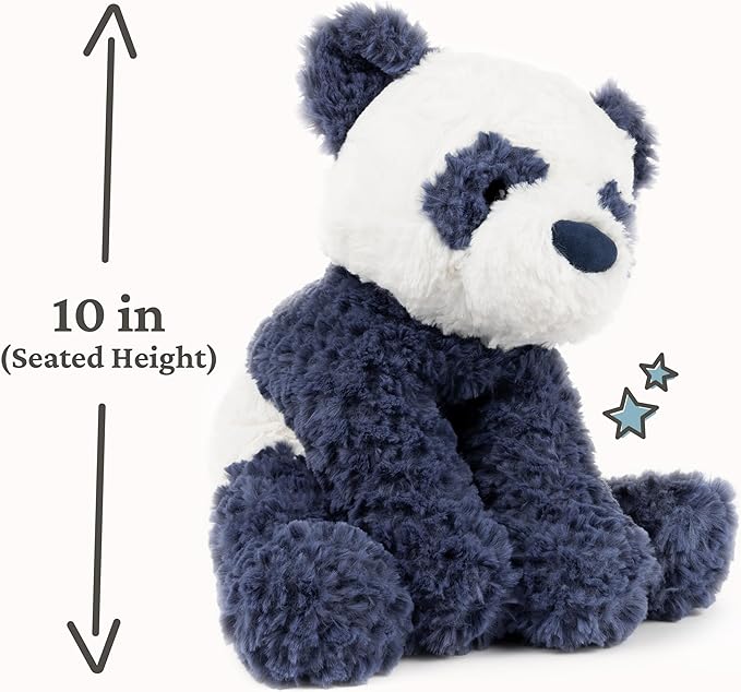 GUND Cozys Collection Panda, Panda Bear Stuffed Animal, Plush Toy for Ages 1 and Up, Navy Blue, 10”