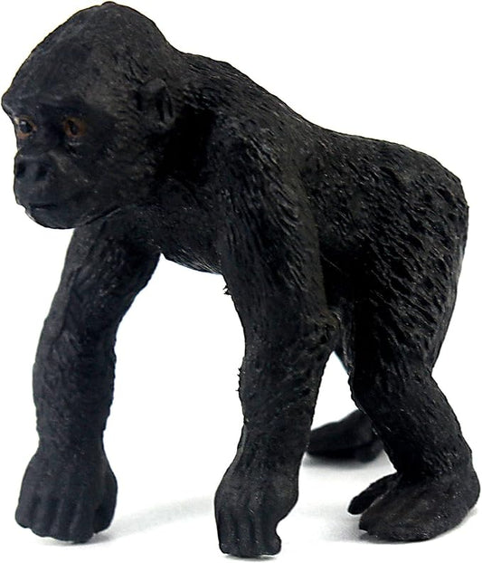 FUNSHOWCASE African Jungle Animals Baby Gorill Toy Figure Realistic Plastic Figurine Height 1.7-inch
