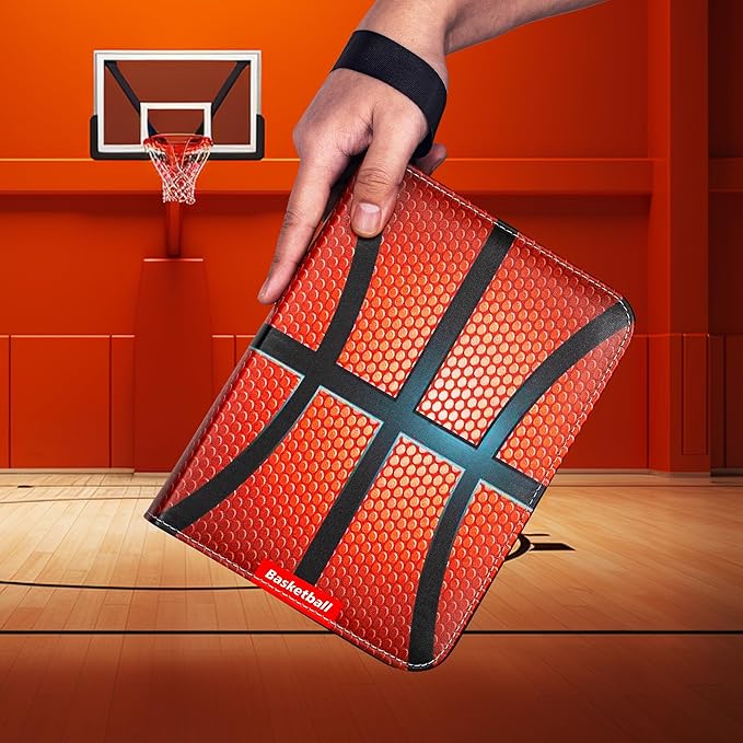 RONMONG Basketball Card Binder,2025-2026 Sports Trading Card with Sleeves Holder Album,440 Pockets Basketball Card Holder Sheets Display Storage Protectors for Collectors Boys and Girls Gift
