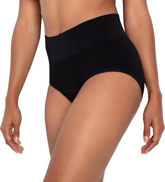The Period Company Women Regular Flow Stretch High Waisted Period Underwear for Women Heavy Flow