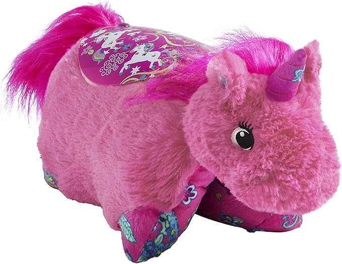 Pillow Pets Colorful Pink Unicorn Sleeptime Lite 11" Stuffed Animal Plush Nightlight