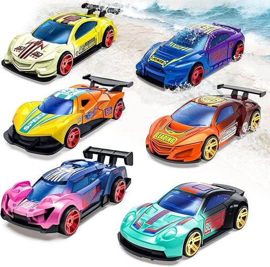 Color Changing Cars Toys Bath Toys for Ages 1-3 4-8 Valentines Day Gifts for Kids Grandkids Boys Birthday Gifts Race Cars Themed Party Favors Valentines Basket Stuffers Sensory Die-Cast Toys