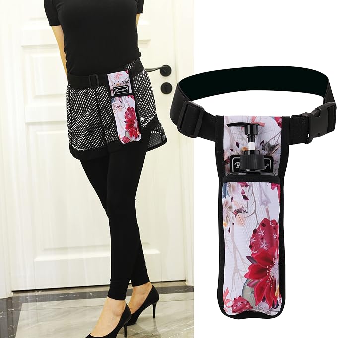 Massage Oil and Lotion Bottle Holster Bag for Therapists (Hua, 1 Bottle)