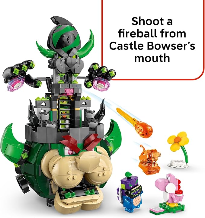 LEGO Super Mario Prince Florian & Castle Bowser Building Toy - Pretend Play Set for Boys & Girls, Ages 9+ - Building Blocks for Kids W/Digital Action & 4 Toy Figures - Gift Idea for Birthdays - 72042