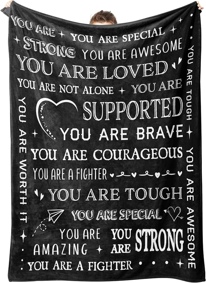Gifts for Women or Men- Get Well Soon Blanket | Thinking of You Gift for Dad Grandpa Brother Friend Coworker, Feel Better After Surgery Gift for Sick, 60'' x 50''