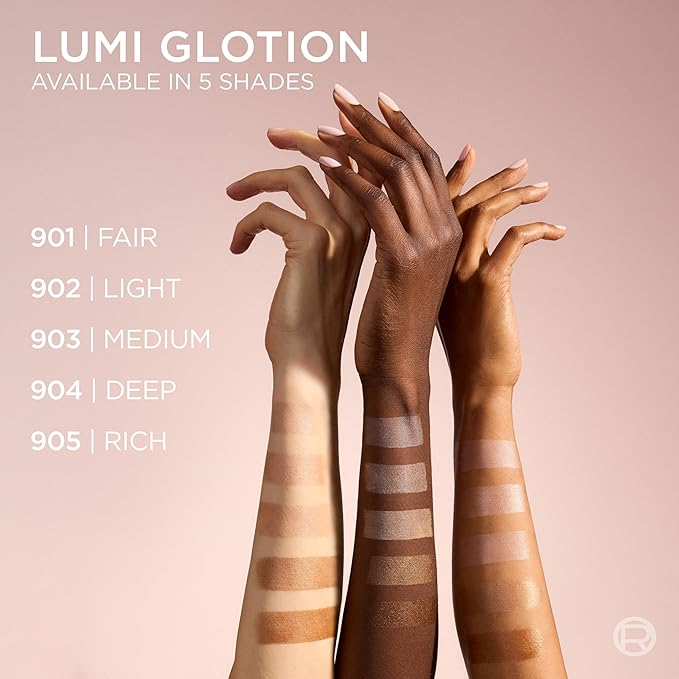 L'Oreal Paris Makeup True Match Lumi Glotion, Natural Glow Enhancer, Illuminator Highlighter, Bronzing Drops For a Sun-Kissed Glow, 902 Light