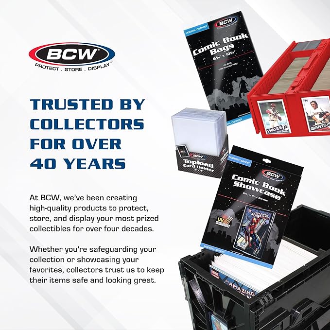 BCW Collectible Card Bin (2-Pack, Gray) | Holds 3200 Cards Each | Includes 4 Dividers | Storage for Pokémon, MTG & Sports Cards