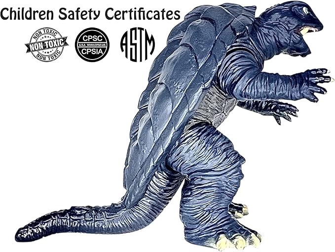 TwCare Gamera Figure 1995, Godzilla Toy Action Figure: King of The Monsters, Movie Series Movable Joints Soft Vinyl, Travel Bag