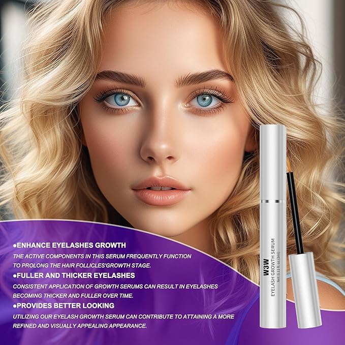 Lash Serum,Eyelash Growth Serum - Rapid Eyelash for stronger, Healthier Lashes & Brows, Vegan & Cruelty-Free (2 PCS)