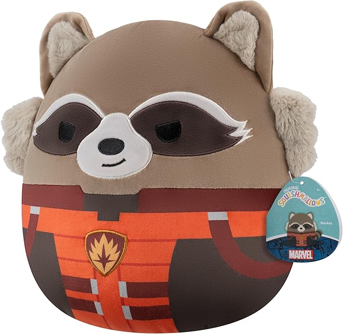 Squishmallows Original 12in Marvel Rocket Plush (Medium-Sized)