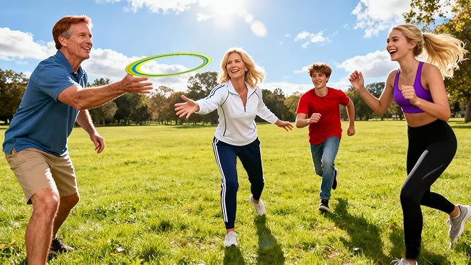 11-inch Flying Ring, 3-Piece Set. A Sports Game for Beach, Backyard, Park, and pet Interaction. Suitable for Soft Flying Discs, The Best Outdoor Throwing Toy.