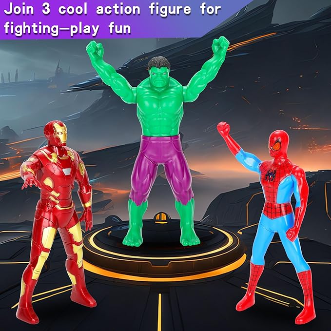 Movie Themed Action Figures, 360-Degree Rotating Press Legs Will Turn to Fight, Anime Hero Action Figures Hand Model Intelligence for Collections Display