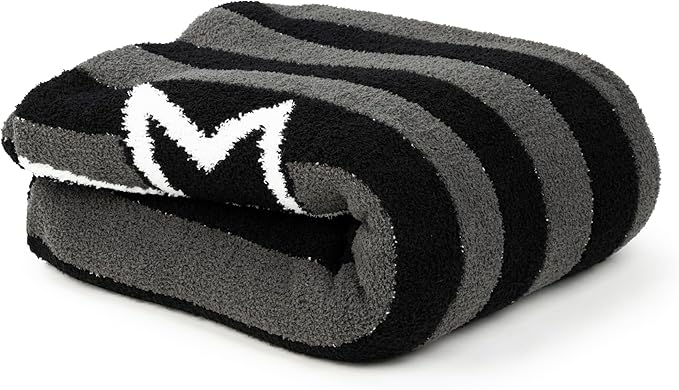 Jay Franco Plush Throw Blanket – Soft & Fuzzy 50x60 Inch Throw for Couch or Bed – Cozy Home Décor for Living Room & Bedroom, Black - Wednesday