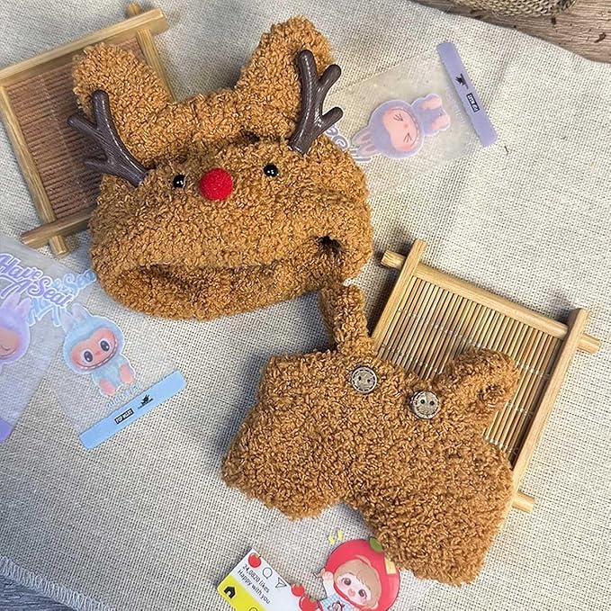 17cm Doll Clothes Accessories Outfits Cute Clothes Stylish Set (NO Doll) Brown Deer