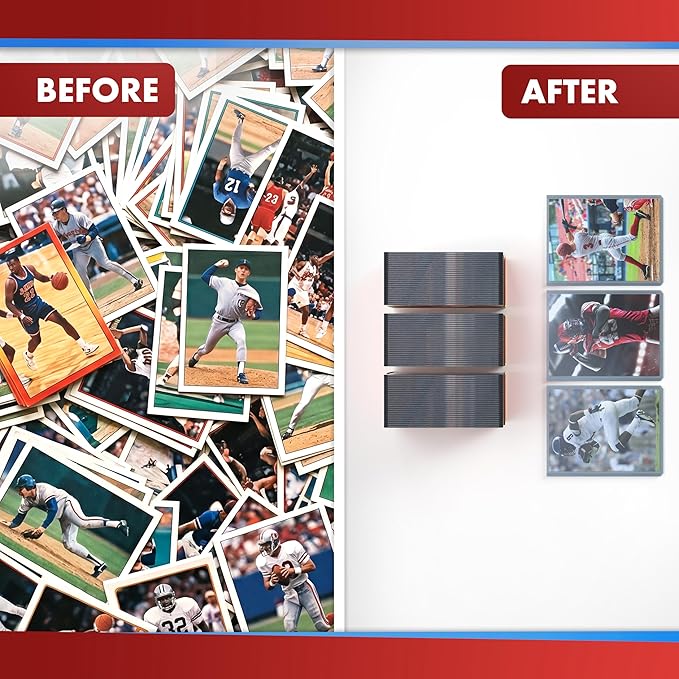 Cardboard Gold - 35pt Top Loaders for Cards - 1000 Count - Premium 3x4 Inch Trading Card Toploaders - Protect Your Baseball and Sports Cards with These Crystal Clear Hard Plastic Sleeves Protectors