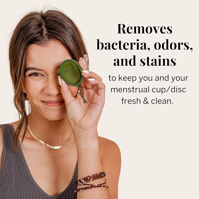 Pixie Feminine Wash - Best Formula to Wash Your Period Cups - Organic and Natural Ingredients & pH Balanced - Gel Cleaner - Sterilizer Soap for Menstrual Discs, 6.5 Fluid oz