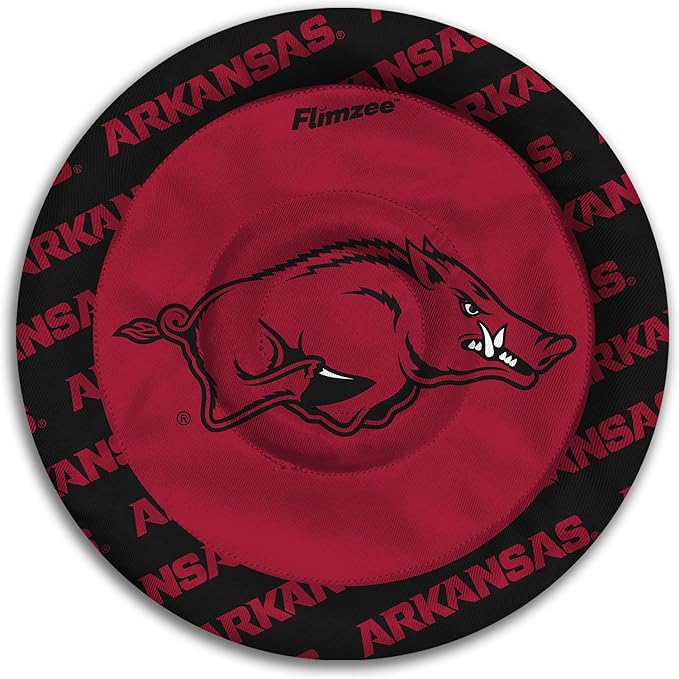 YouTheFan NCAA Arkansas Razorbacks Flimzee Bean-Bag Flying Disc