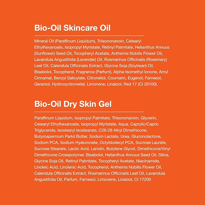 Bio-Oil Skincare Bundle for Sensitive & Dry Skin, Body Oil Serum (2 Oz) + Dry Skin Gel (1.7 Oz), Travel-Size Moisturizer for Scars and Stretch Marks