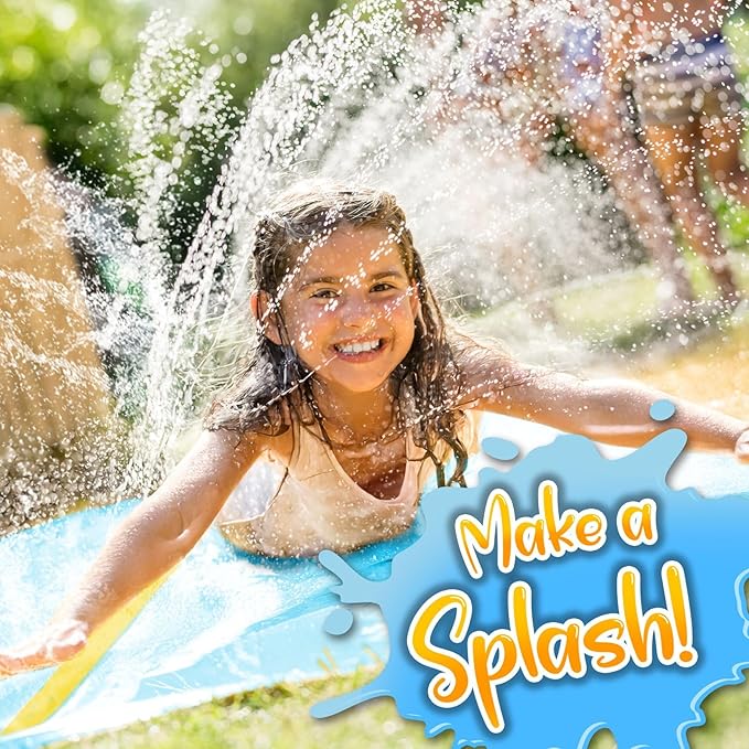 stargo 18 x 5 ft - Slip and Slide, Water Slides for Kids - Backyard waterslide for Kids, Outdoor Fun Summer Water Toys, Water Activities for Kid and Adults for Backyard Fun, Ages 4-8, 5, 6, 7, 8-12 +